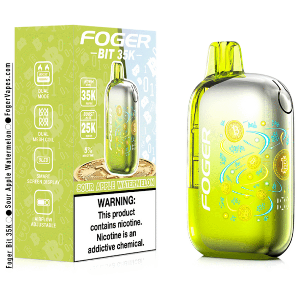 Sour Apple Watermelon – Foger Bit 35K Puffs