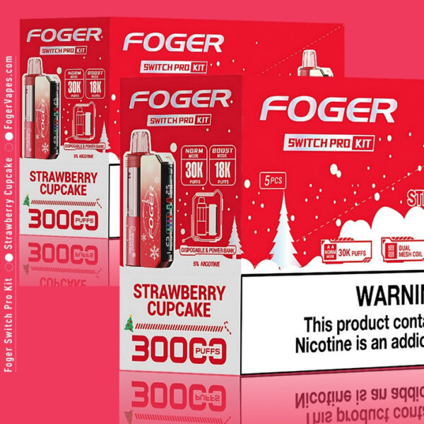 Strawberry Cupcake Foger Switch Pro Kit 30K Puffs