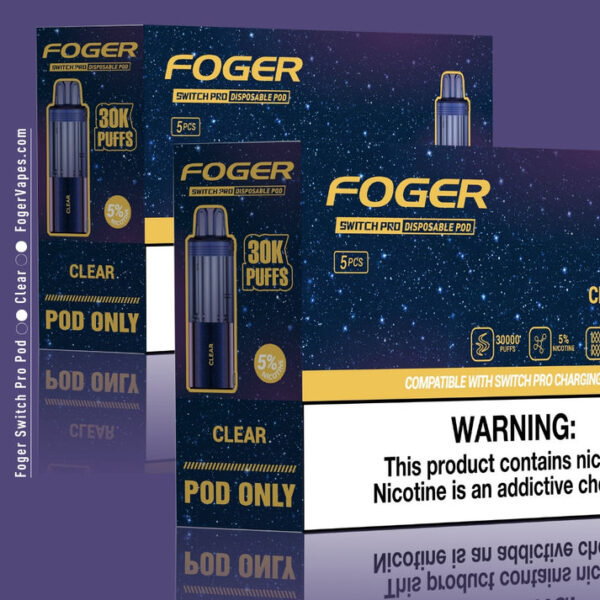 Clear Foger Switch Pro Pod 30K Puffs