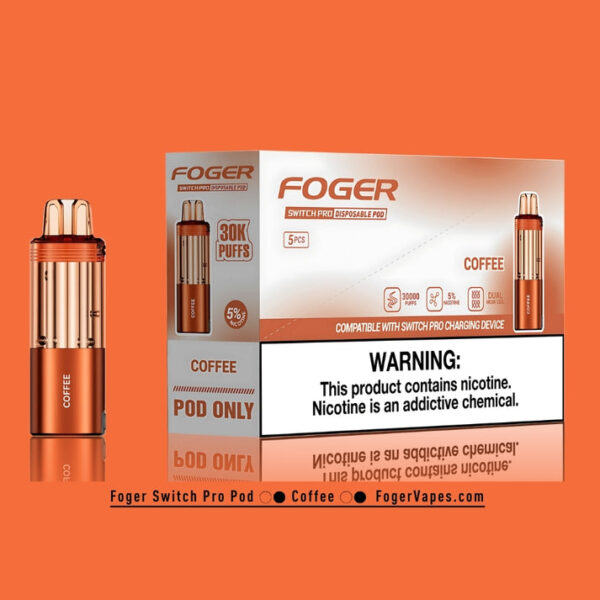 coffee-switch-pro-30k-puffs-disposable-pod-5pk-box Coffee Foger Switch Pro Pod 30K Puffs