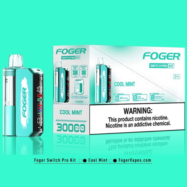 Cool Mint Foger Switch Pro Kit 30K Puffs