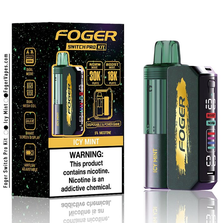 icy mint foger vape Icy Mint Foger Switch Pro Kit 30K Puffs