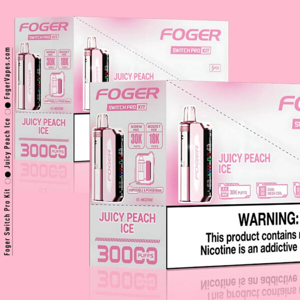 Juicy Peach Ice Foger Switch Pro Kit 30K Puffs