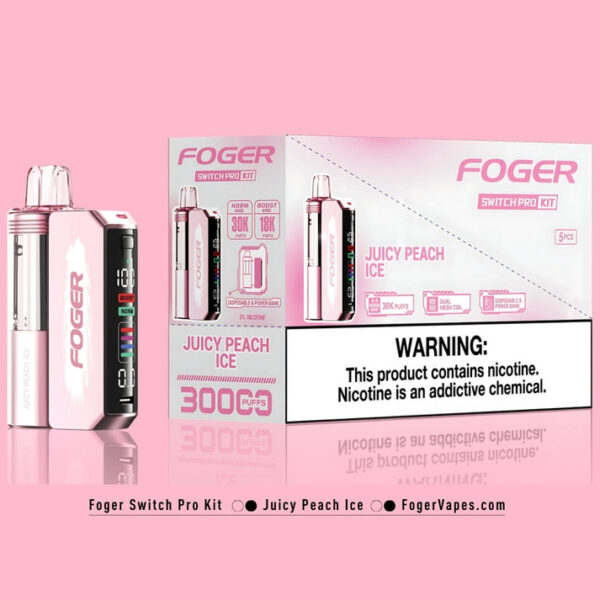 Juicy Peach Ice Foger Switch Pro Kit 30K Puffs