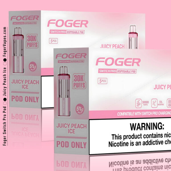 Juicy Peach Ice Foger Switch Pro Pod 30K Puffs
