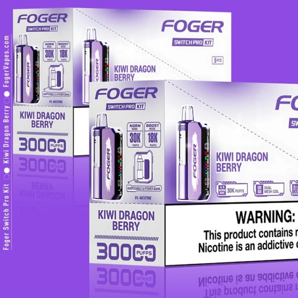 Kiwi Dragon Berry Foger Switch Pro Kit 30K Puffs