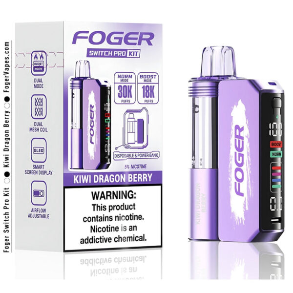 Kiwi Dragon Berry Foger Switch Pro Kit 30K Puffs