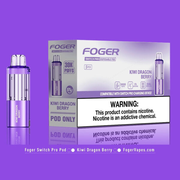 Kiwi Dragon Berry Foger Switch Pro Pod 30K Puffs
