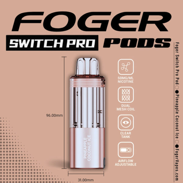 Pineapple Coconut Foger Switch Pro Pod 30K Puffs