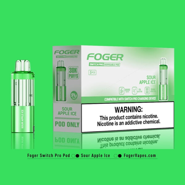 Sour Apple Ice Foger Switch Pro Pod 30K Puffs