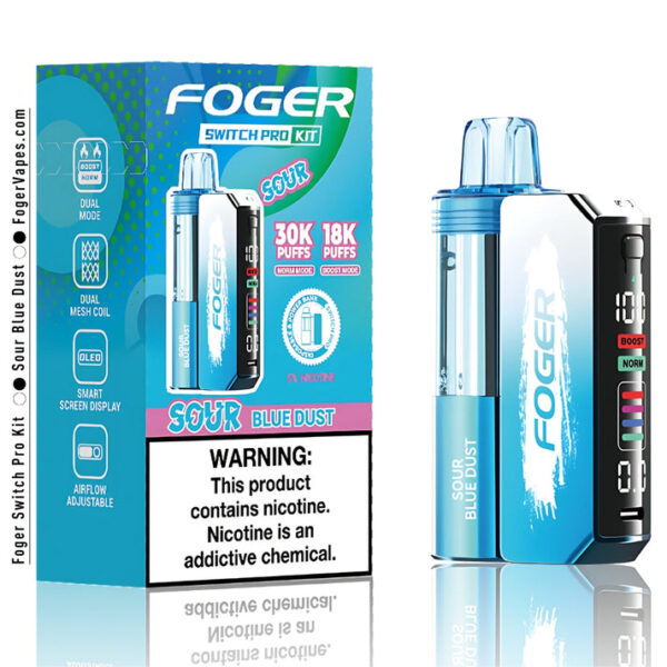 Sour Blue Dust Foger Switch Pro Kit 30K Puffs