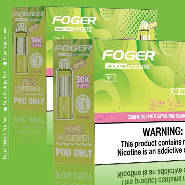 Sour Fcuking Fab Foger Switch Pro Pod 30K Puffs | Foger Vapes
