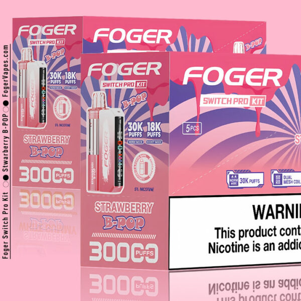 Strawberry B-POP Foger Switch Pro Kit 30K Puffs
