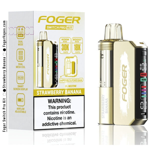 Strawberry Banana Foger Switch Pro Kit 30K Puffs