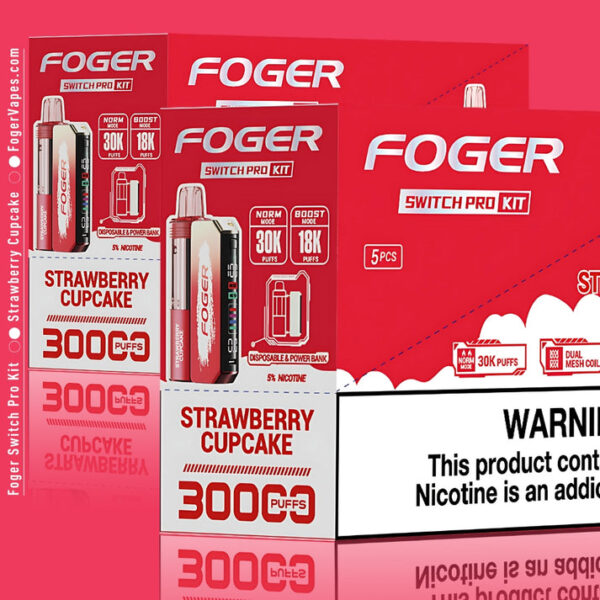 Strawberry Cupcake Foger Switch Pro Kit 30K Puffs