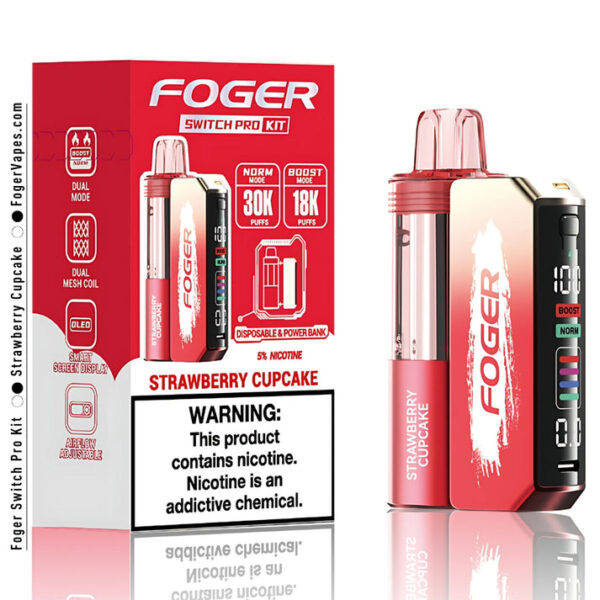 Strawberry Cupcake Foger Switch Pro Kit 30K Puffs