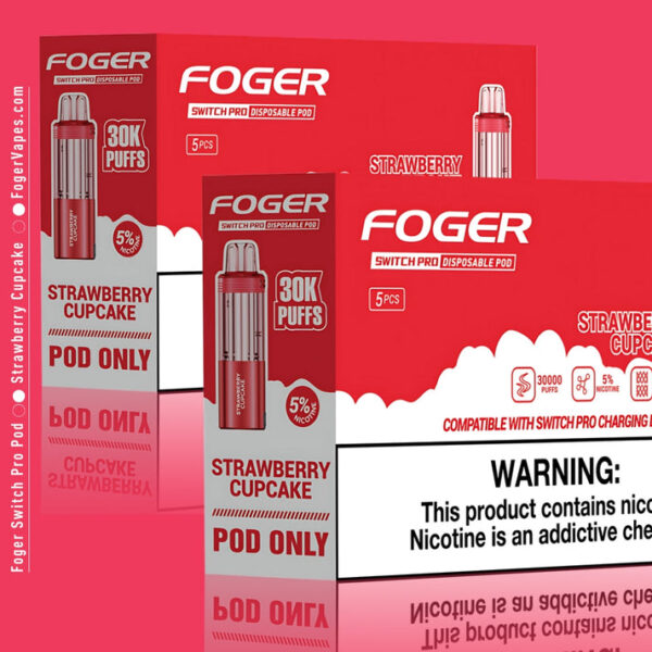 Strawberry Cupcake Foger Switch Pro Pod 30K Puffs