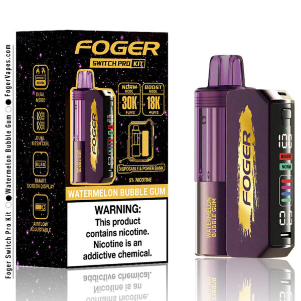 Watermelon Bubble Gum Foger Switch Pro Kit 30K Puffs